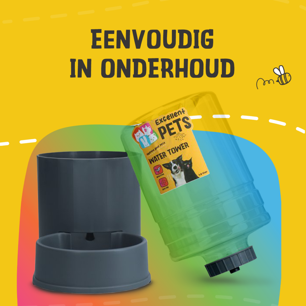 Excellent Pets Water Tower 3,8 liter drinktoren voor honden en katten - afbeelding 4