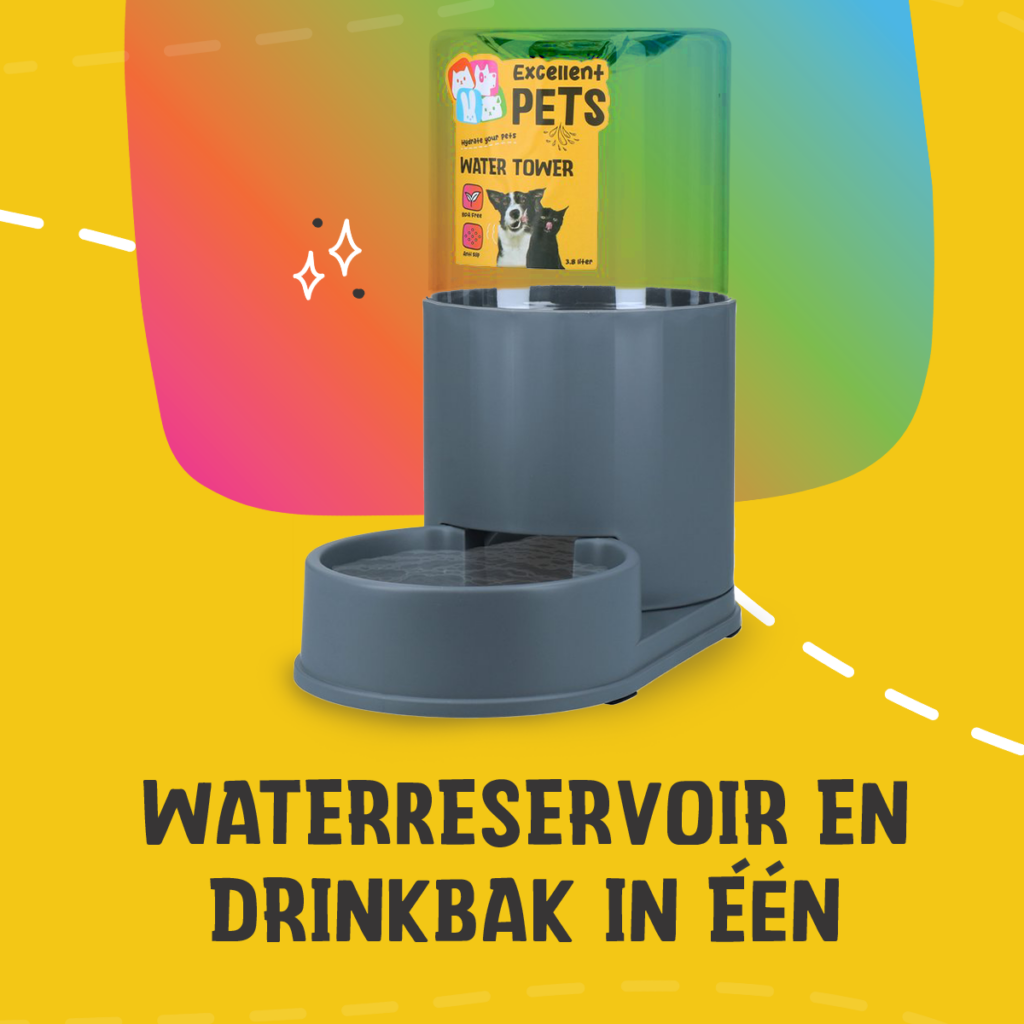 Excellent Pets Water Tower 3,8 liter drinktoren voor honden en katten - afbeelding 5