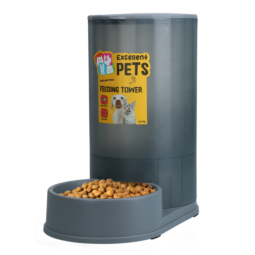 Excellent Pets Feeding Tower - Voertoren voor Honden en Katten - 2,3 kg - afbeelding 1