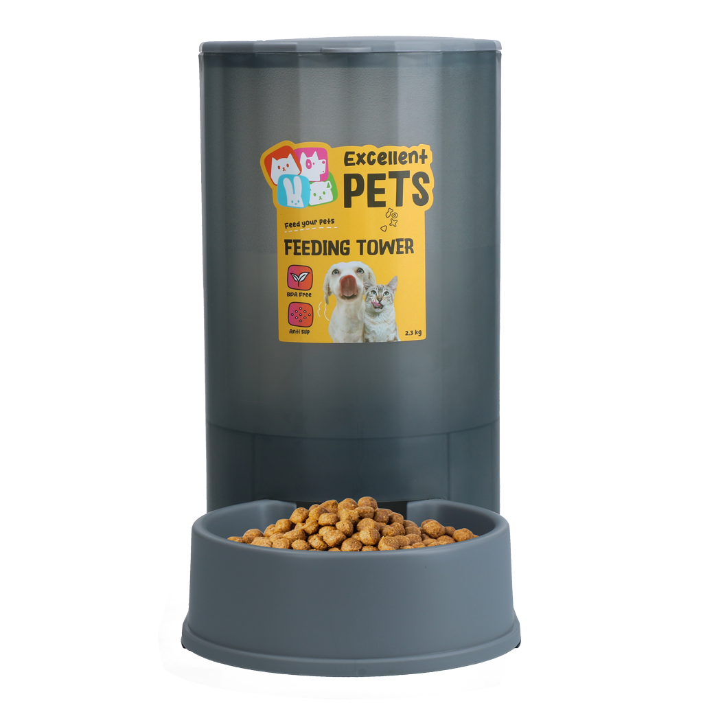 Excellent Pets Feeding Tower - Voertoren voor Honden en Katten - 2,3 kg - afbeelding 2