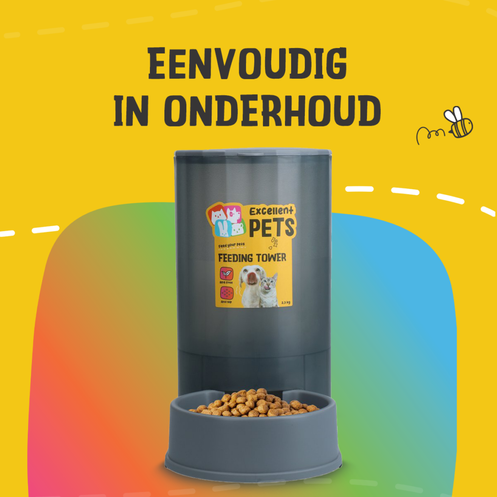 Excellent Pets Feeding Tower - Voertoren voor Honden en Katten - 2,3 kg - afbeelding 4