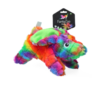 FantaZoo Bunny - M - Vrolijk gekleurde knuffel voor honden
