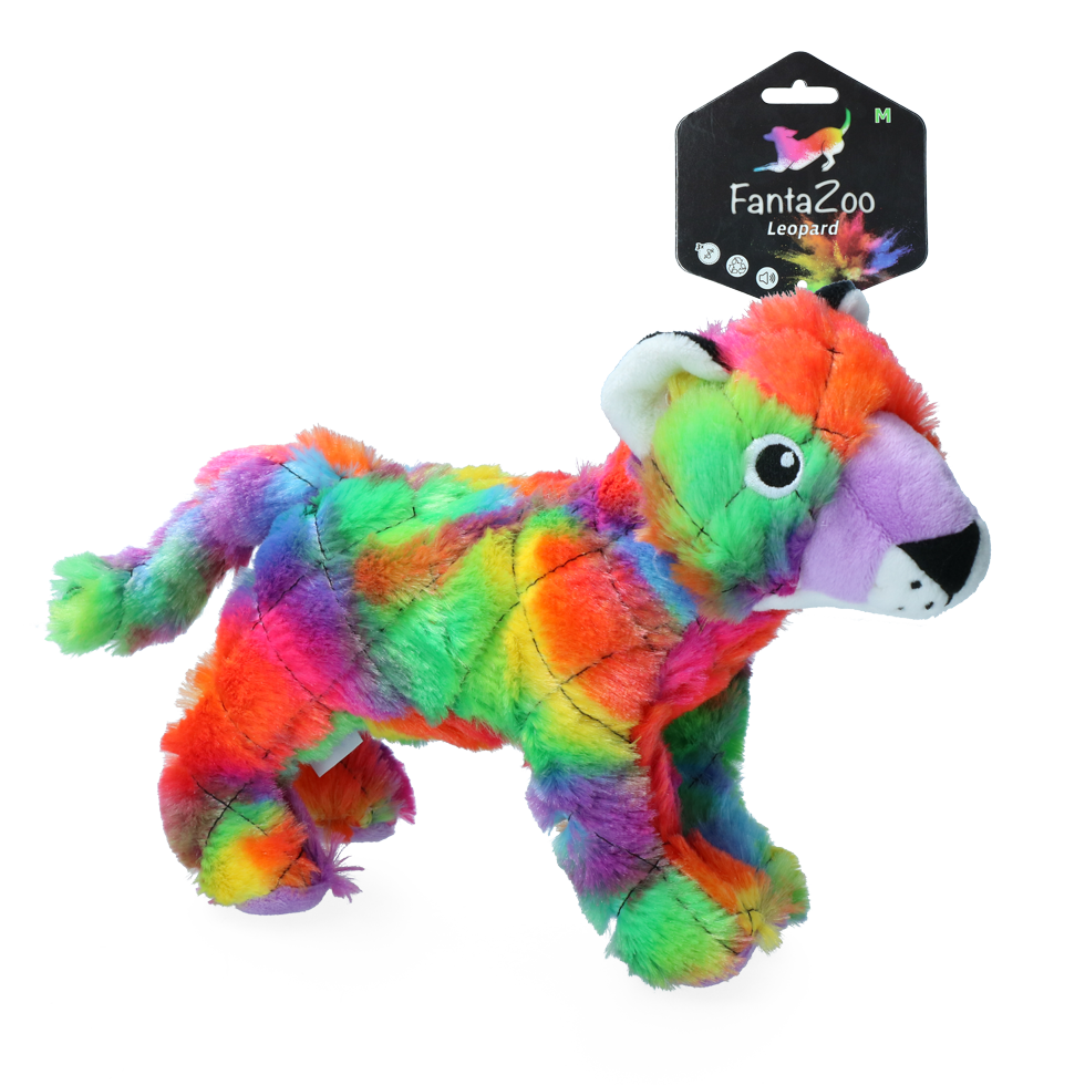 FantaZoo Leopard - M - Vrolijke knuffel van gerecycled materiaal - afbeelding 1