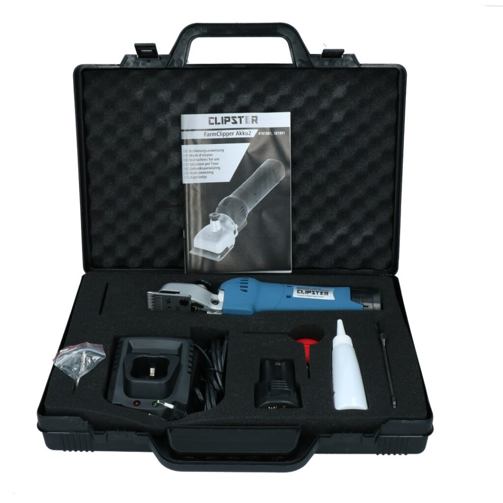 Clipster FarmClipper Akku2 Paard - Accu Scheermachine voor Paarden - afbeelding 2