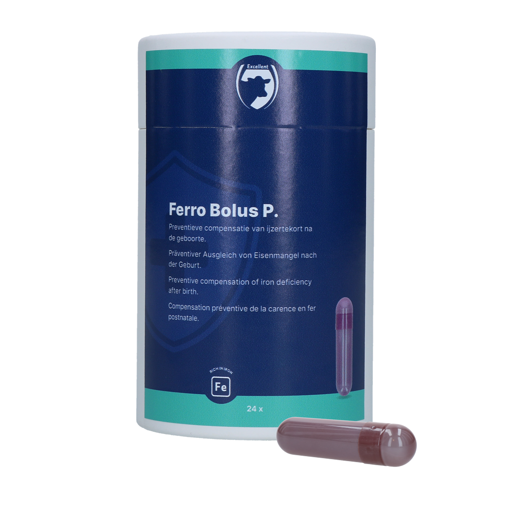 Excellent Ferro Bolus P 24 x 8,5 g - Preventieve ijzeraanvulling voor kalveren