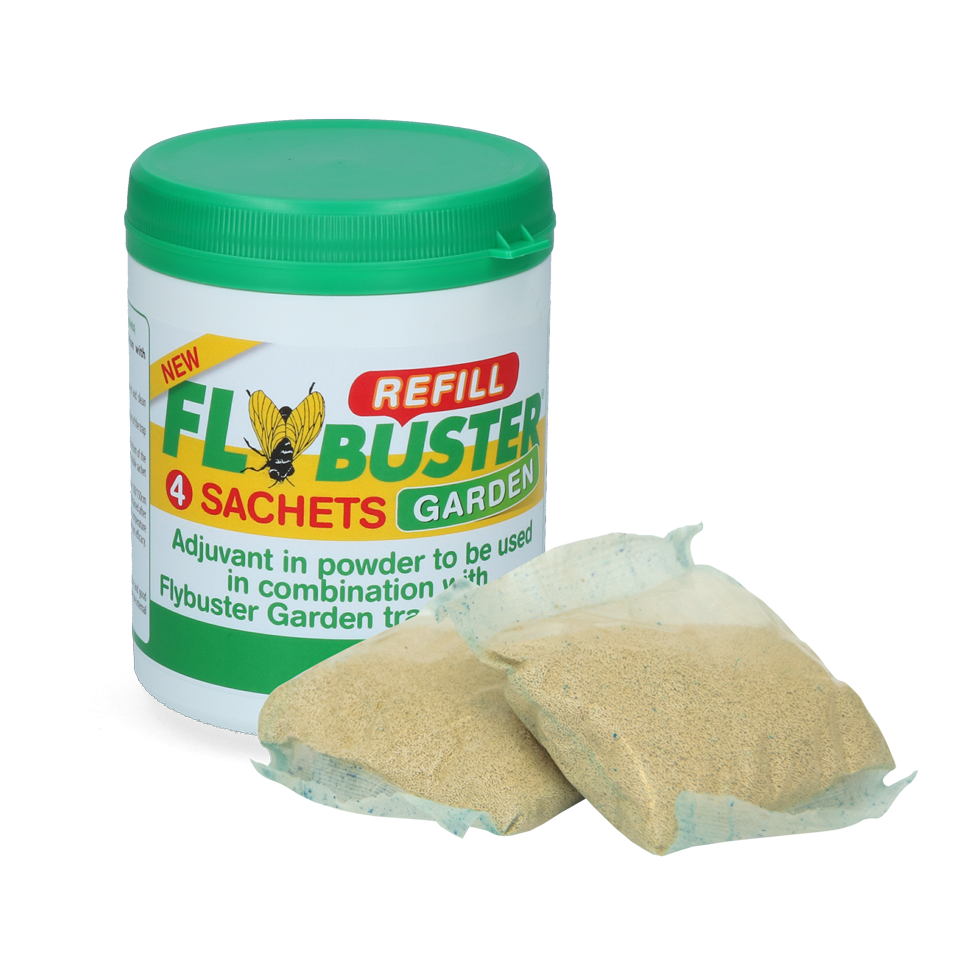 Flybuster Bait Garden (4x 20 g) - Effectief biologisch vliegenlokaas - afbeelding 1