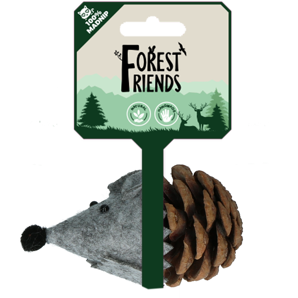 Forest Friends Mouse Grijs - Speelgoed voor Katten - afbeelding 1