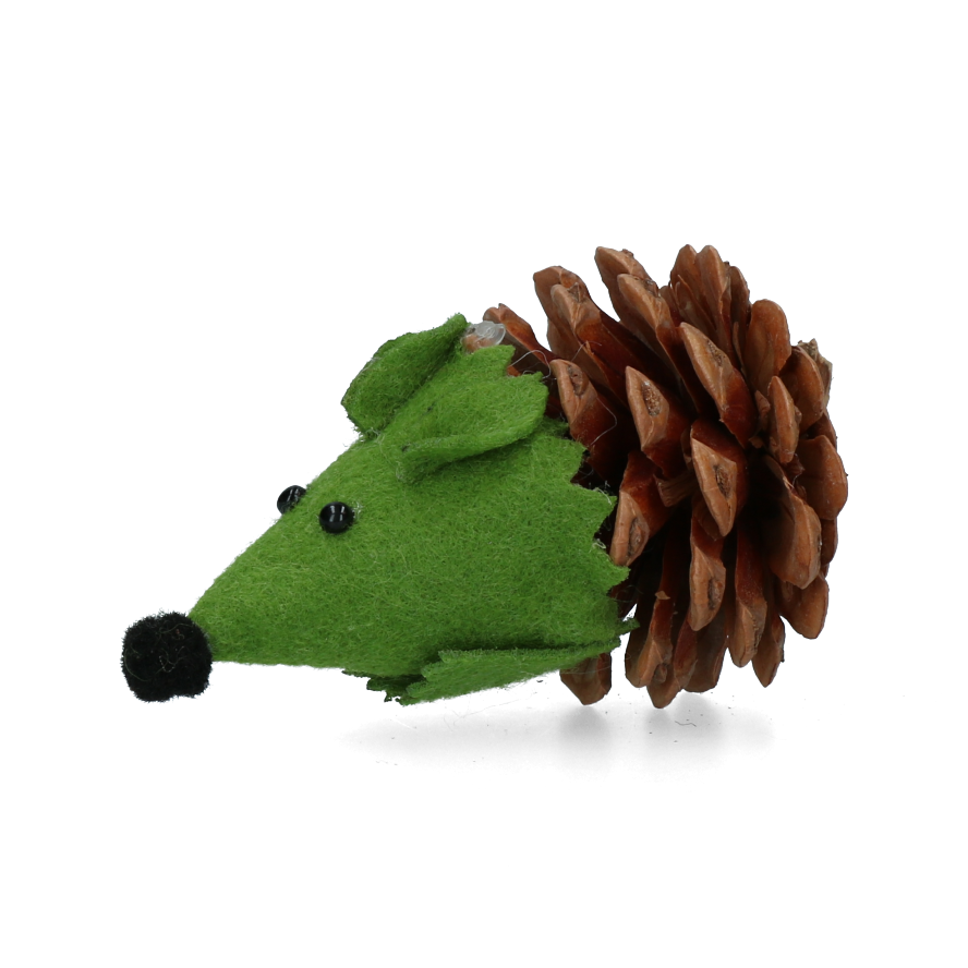 Forest Friends Mouse Groen - Speelgoed voor Katten van Dennenappel en Vilt - afbeelding 2