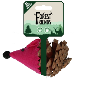 Forest Friends Muis Roze - Speelgoed van dennenappel en vilt