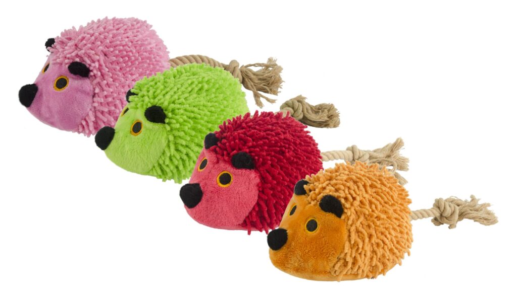 Fuzzle Hedgie met staart Rood - Knuffel voor honden - afbeelding 3