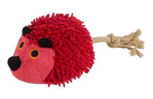 Fuzzle Hedgie met staart Rood - Knuffel voor honden