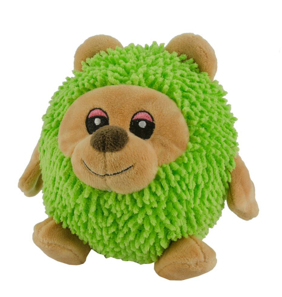 Fuzzle met pieper Beer - 14 cm - Zacht knuffelspeeltje voor honden - afbeelding 2