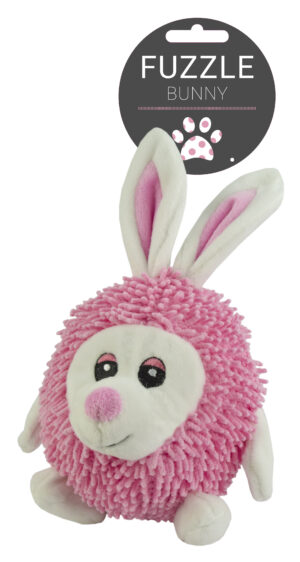 Fuzzle met pieper Konijntje - 23 cm