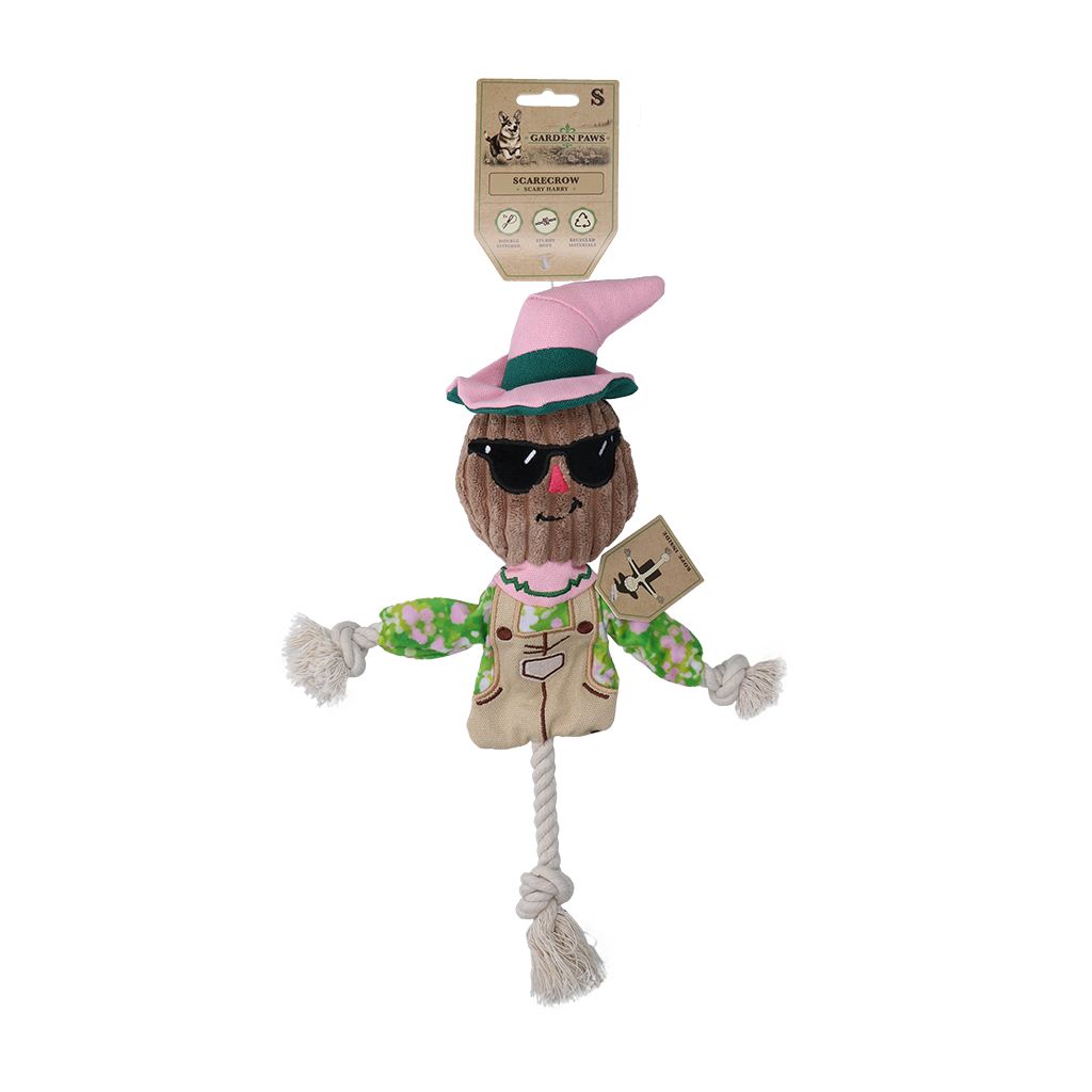 Garden Paws Scarecrow Scary Harry S - Speelgoed voor Honden - afbeelding 1