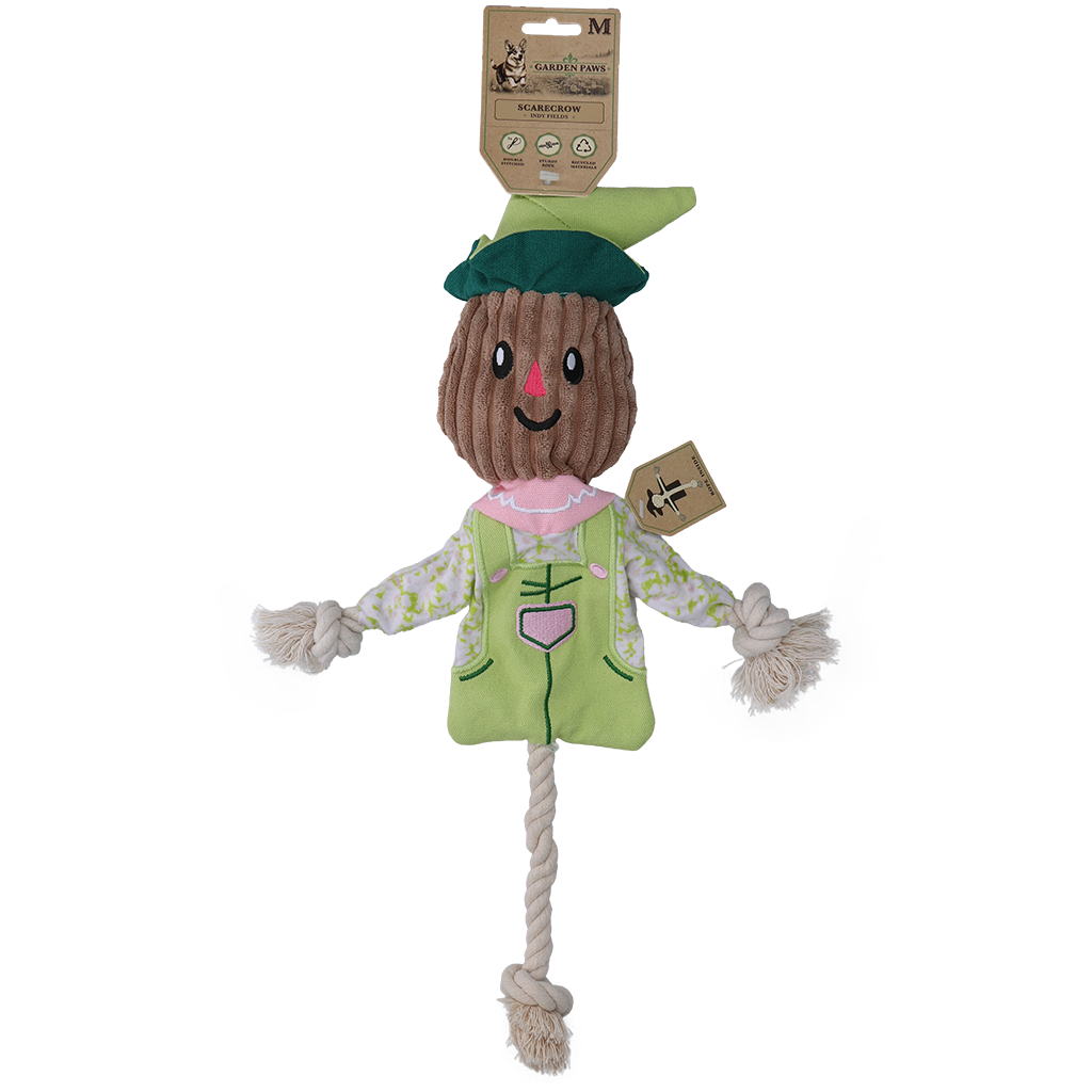 Garden Paws Scarecrow Indy Fields M - Speelgoed voor Honden - afbeelding 1