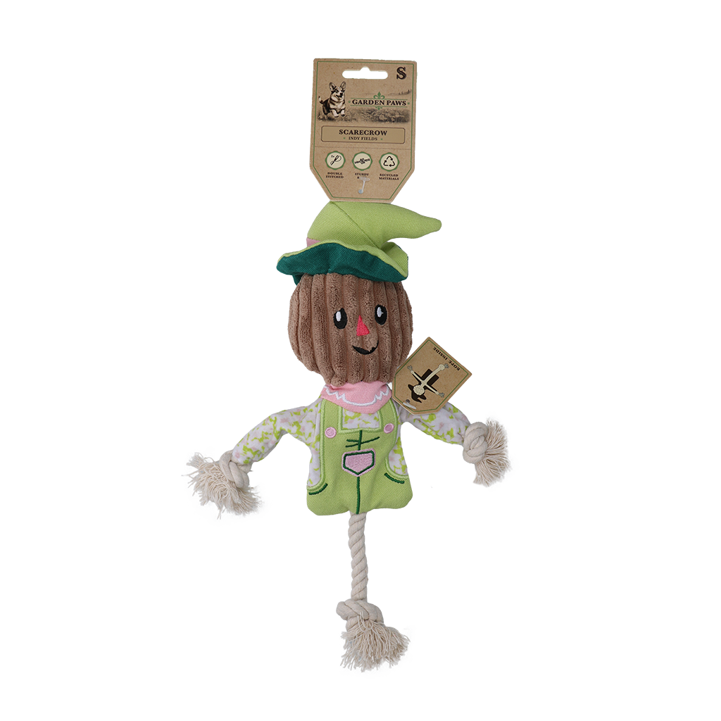Garden Paws Scarecrow Indy Fields S - Speelgoed voor Honden - afbeelding 1