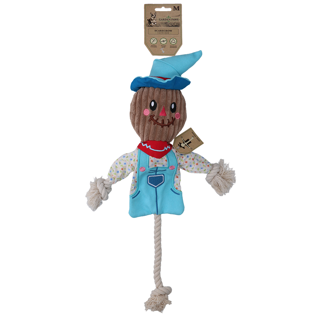 Garden Paws Scarecrow Calvin Crow M - Speelgoed voor Honden - afbeelding 1