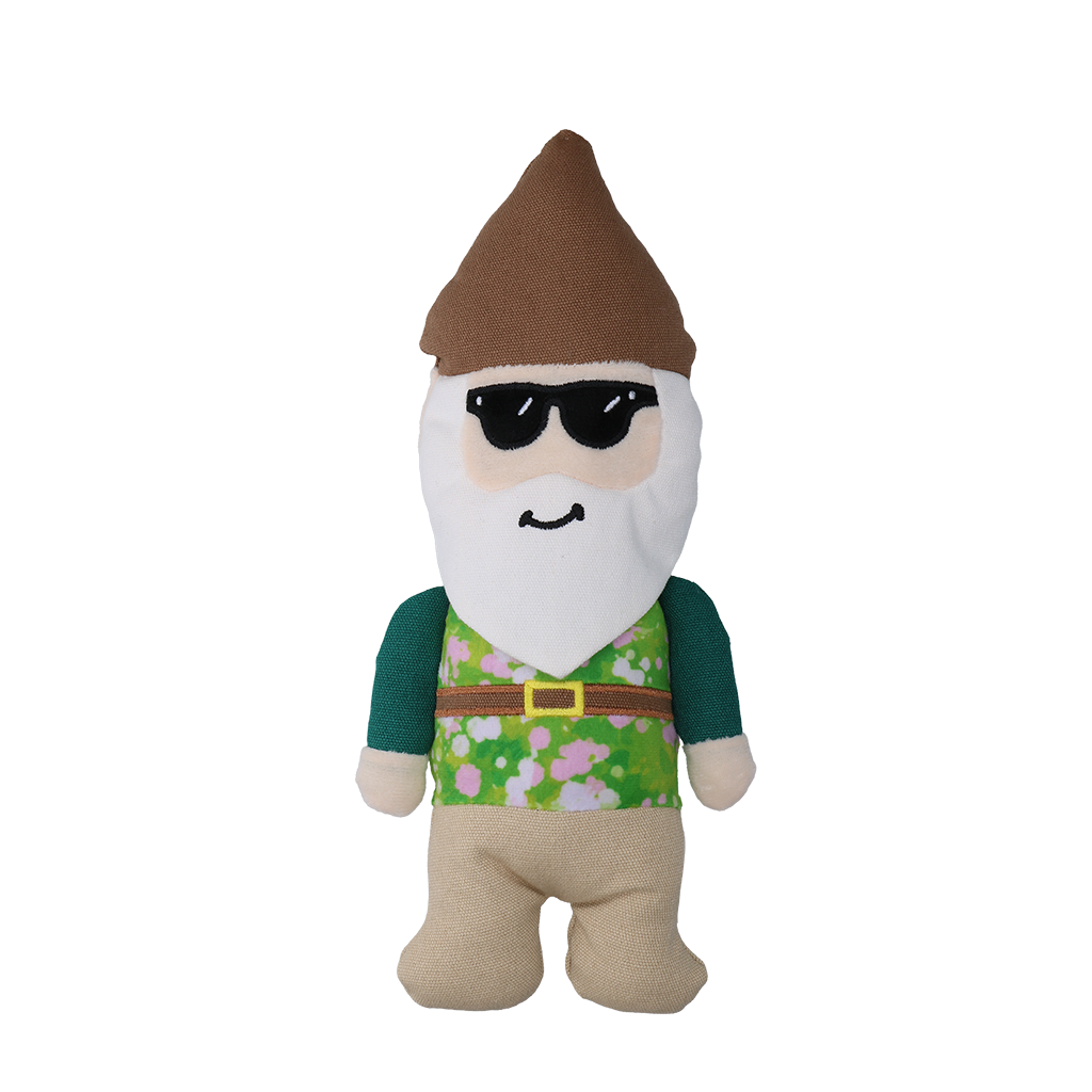 Garden Paws Garden Gnome Smirking Steve M - Speelgoed voor Honden - afbeelding 2