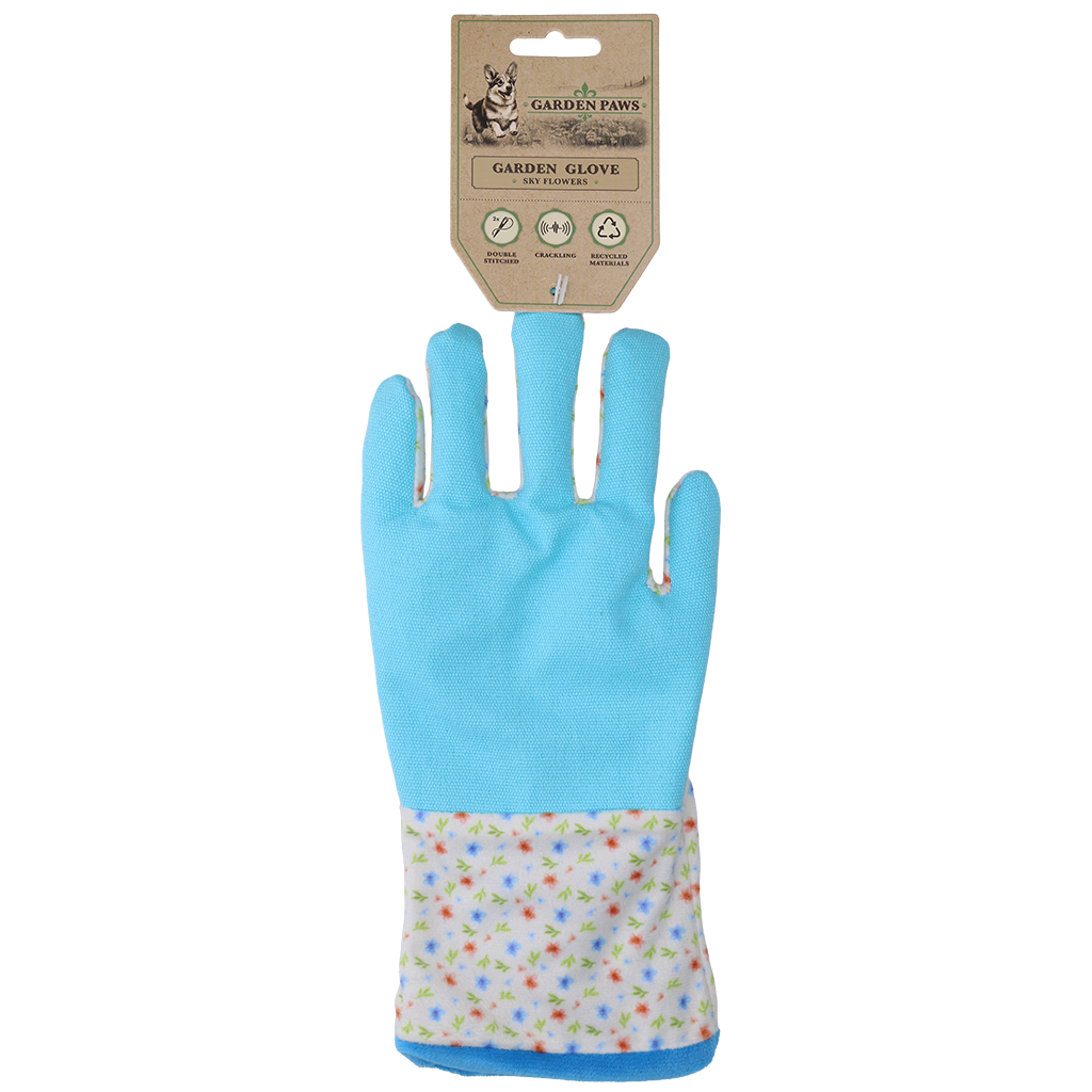 Garden Paws Garden Glove Sky Flowers - Tuinhandschoen voor Honden - afbeelding 1