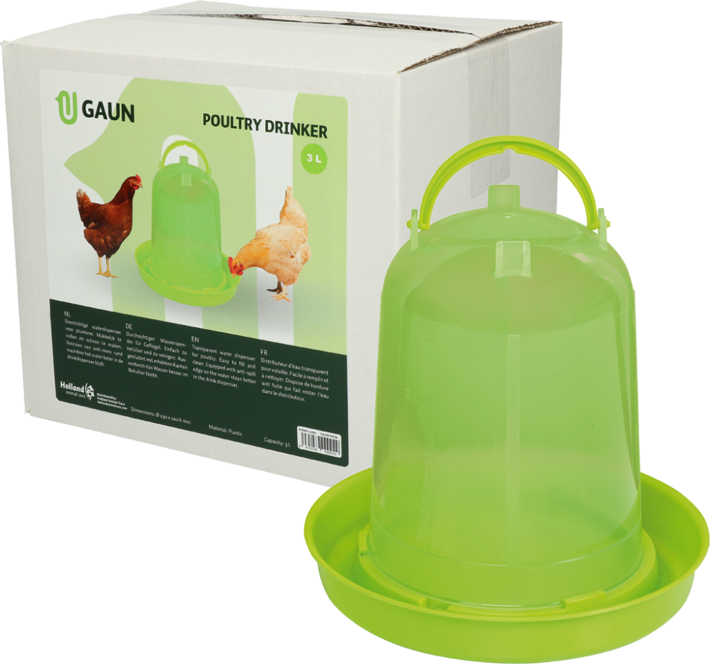 Gaun Pluimvee Drinktoren Limoengroen 3 l - afbeelding 1