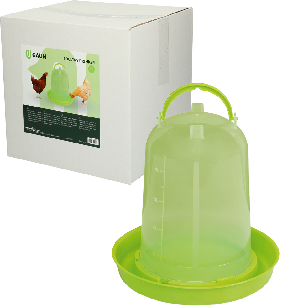 Gaun Pluimvee Drinktoren Limoengroen 5 l - afbeelding 1
