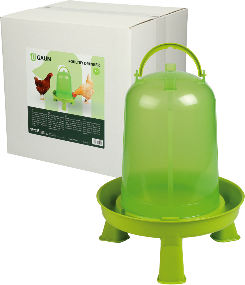 Gaun Pluimvee Drinktoren op Pootjes Limoengroen 5 l - afbeelding 1