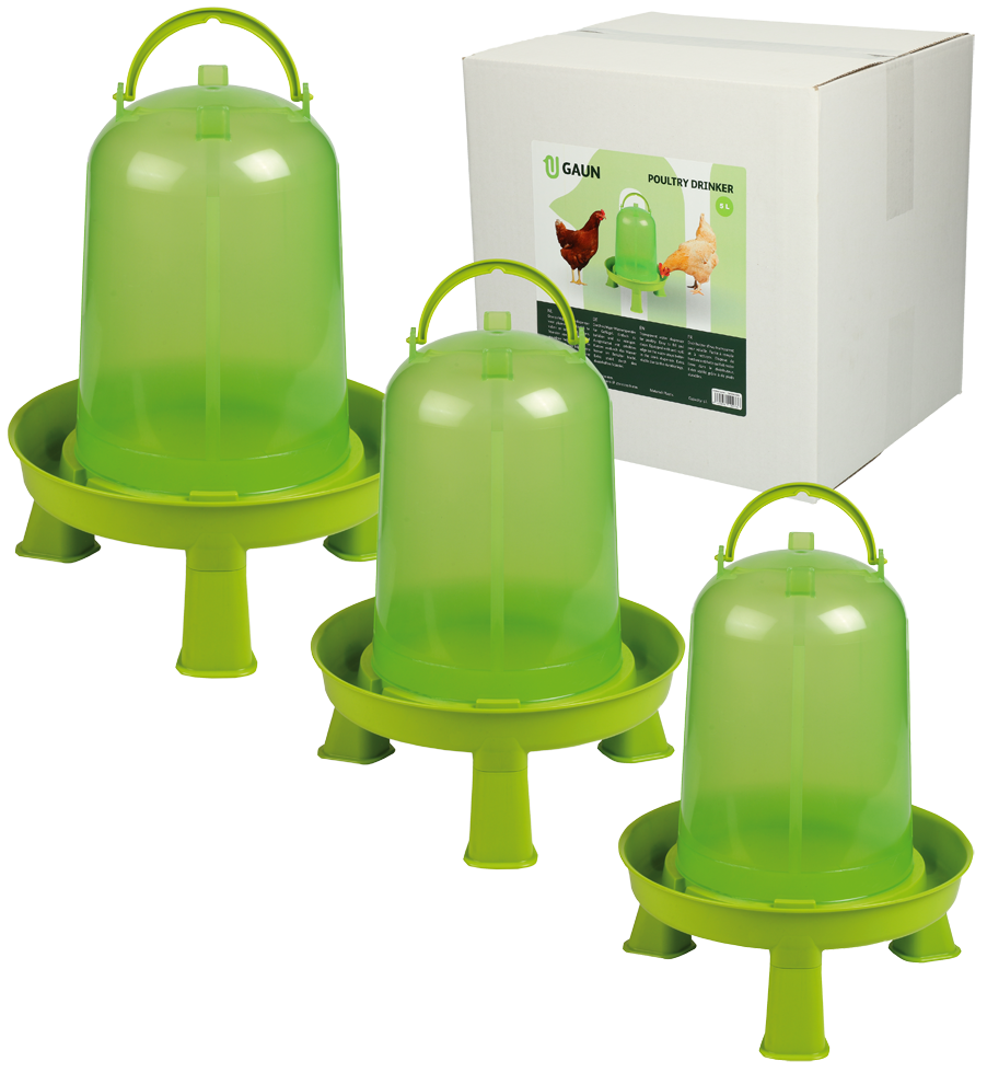 Gaun Pluimvee Drinktoren op Pootjes Limoengroen 5 l - afbeelding 6