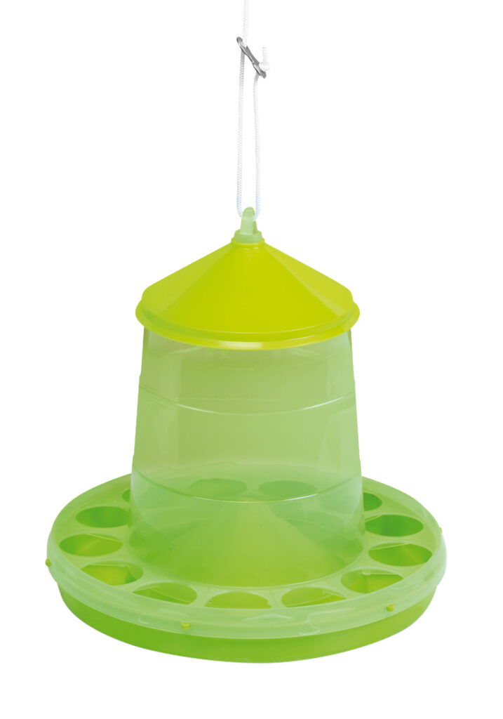 Gaun Pluimvee Voertoren Limoengroen 2 kg - Voerdispenser met anti-morsranden - afbeelding 2