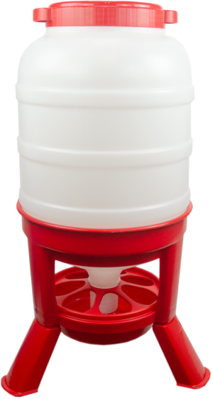 Gaun Pluimvee Voertoren Hopper op Pootjes Rood 40 l