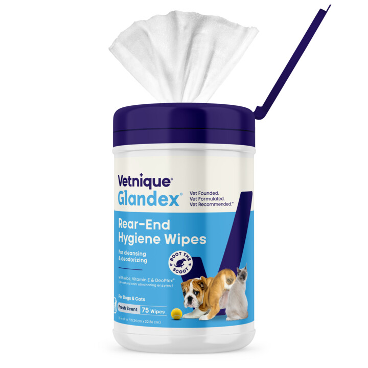 Glandex Wipes 75 st. - Doekjes voor het achterwerk van honden en katten - afbeelding 2