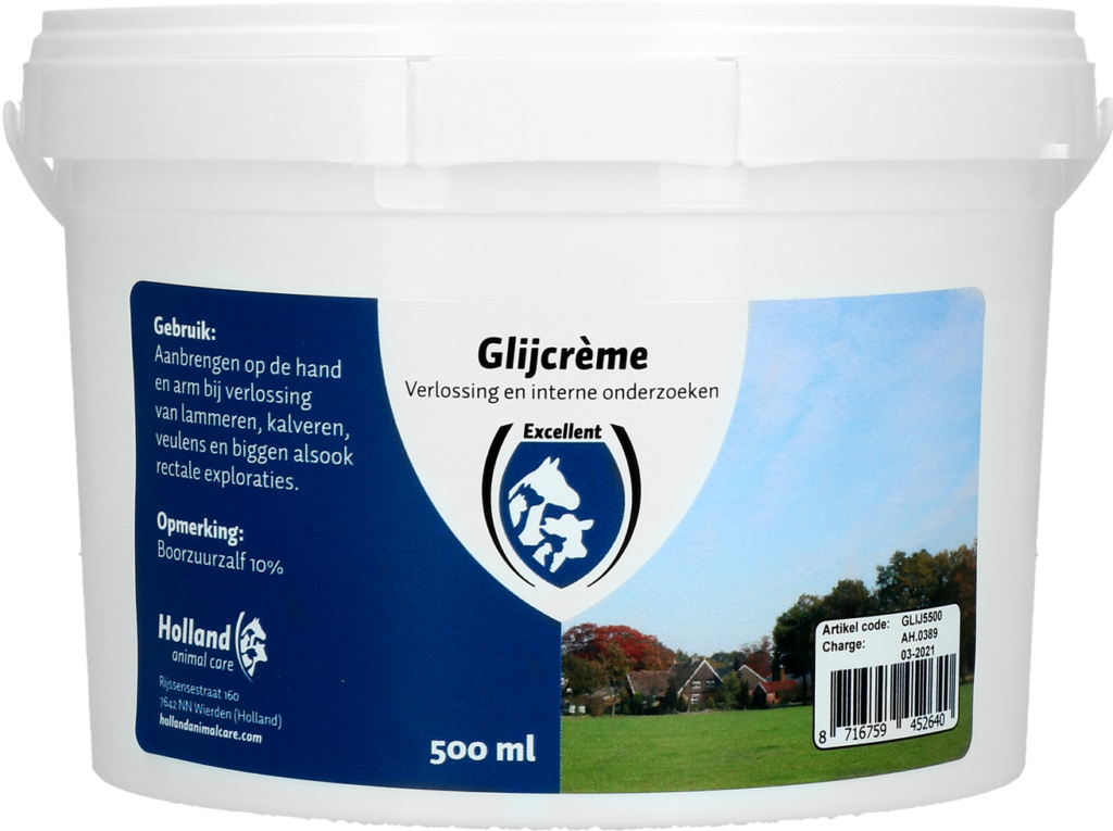 Excellent Glijcreme 500 ml - Verloscrème voor Dierenarts en Veehouder