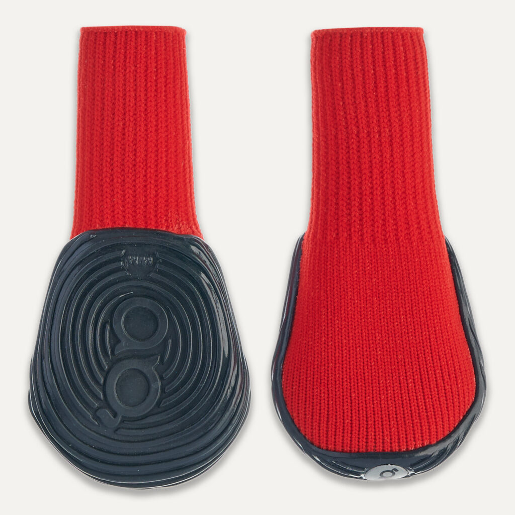 Goo-eez Dog Boots Ultras 2 Per Pack XS Rood/Zwart - afbeelding 1