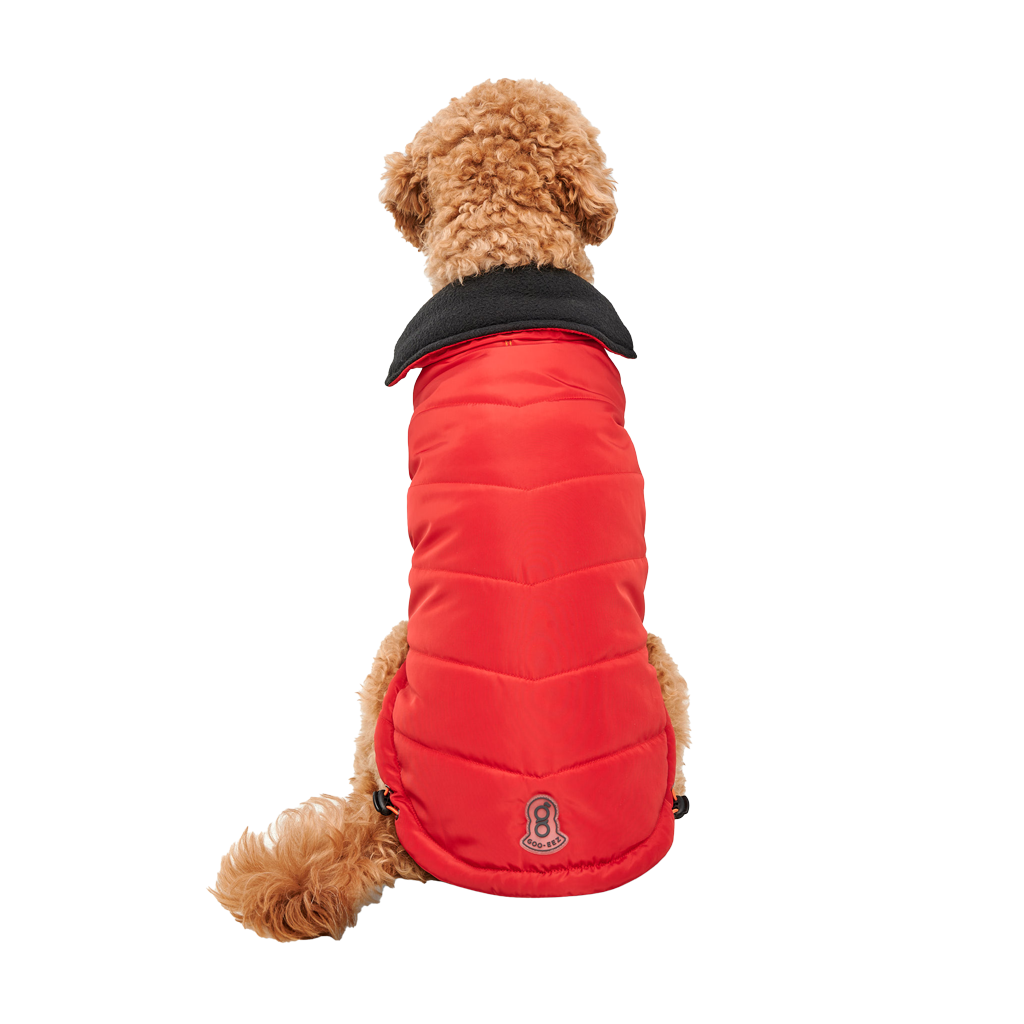Goo-eez Mock Neck Signature Wrap Jacket M Rood/Zwart - Hondenjas - afbeelding 2
