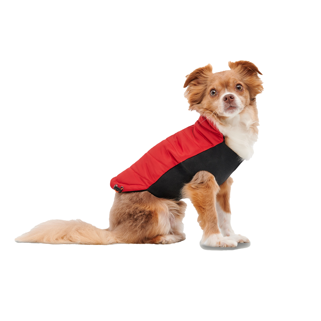 Goo-eez Mock Neck Signature Wrap Jacket XL Rood/Zwart - afbeelding 3