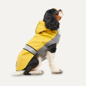 Goo-eez Reflective Hooded Raincoat XS Geel/Grijs - Hondenregenjas