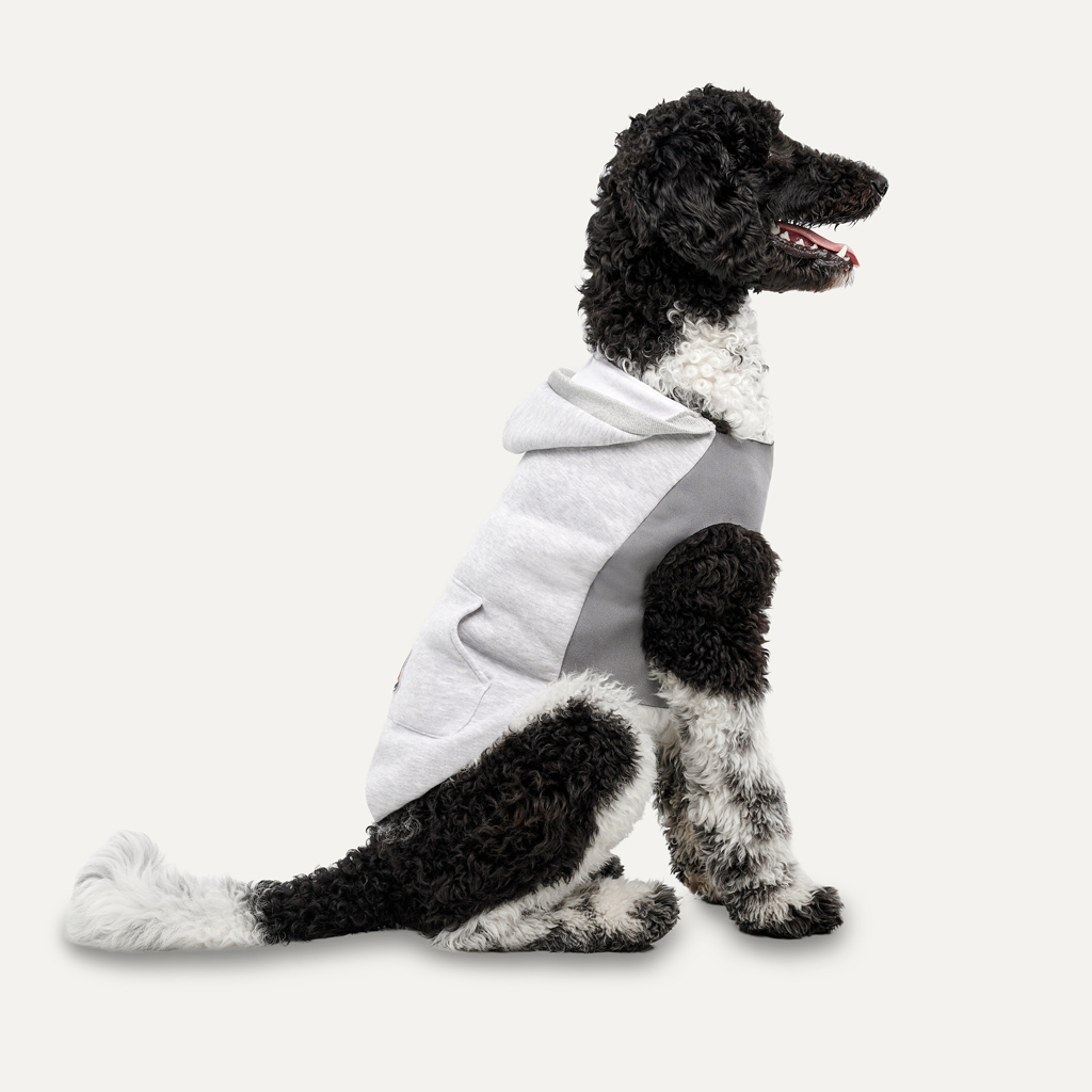 Goo-eez Kangaroo Fleece Hoodie XS Grijs voor Honden - afbeelding 2
