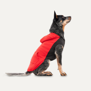 Goo-eez Kangaroo Fleece Hoodie S Rood/Zwart voor Honden