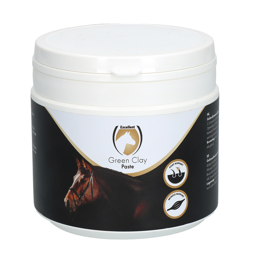 Excellent Horse Green Clay Paste 500 g - Groene leem voor huidverzorging