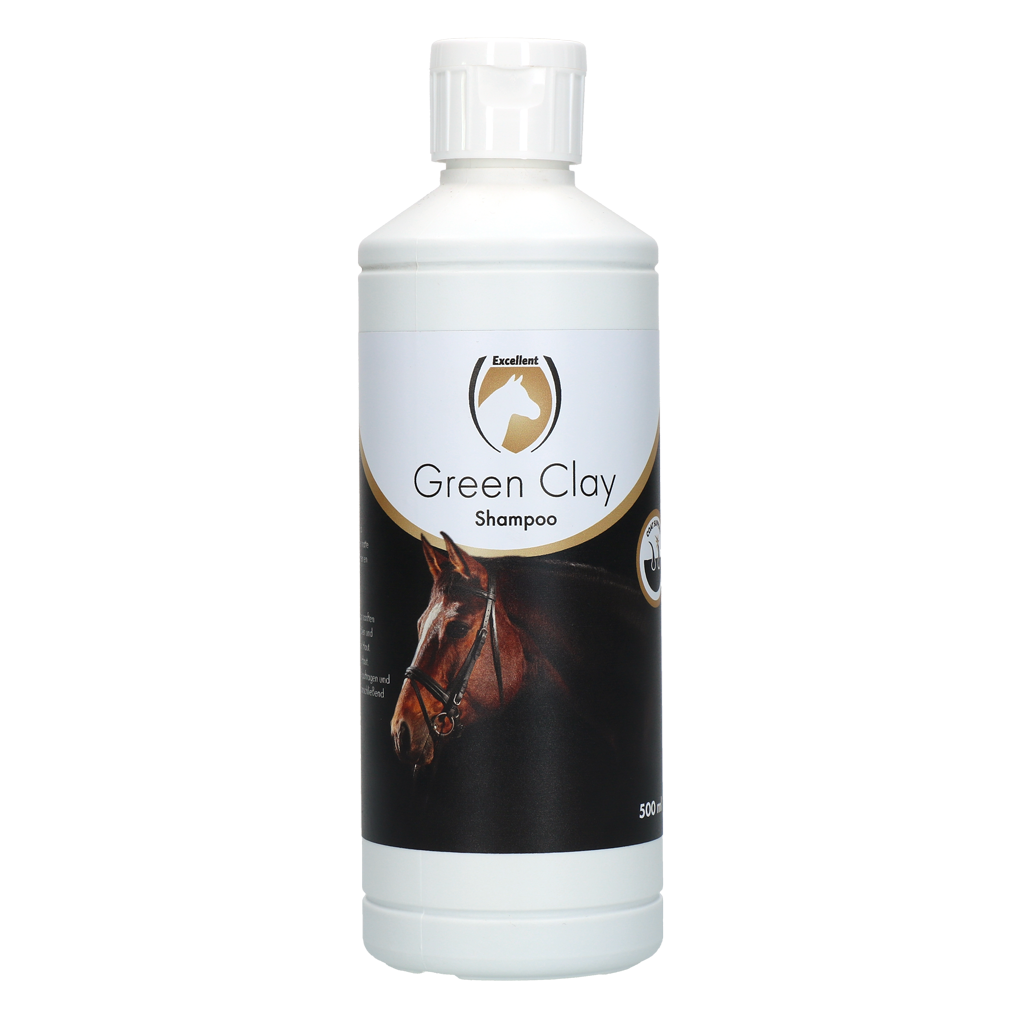 Excellent Horse Green Clay Shampoo 500 ml - Milde reiniging voor huid en vacht