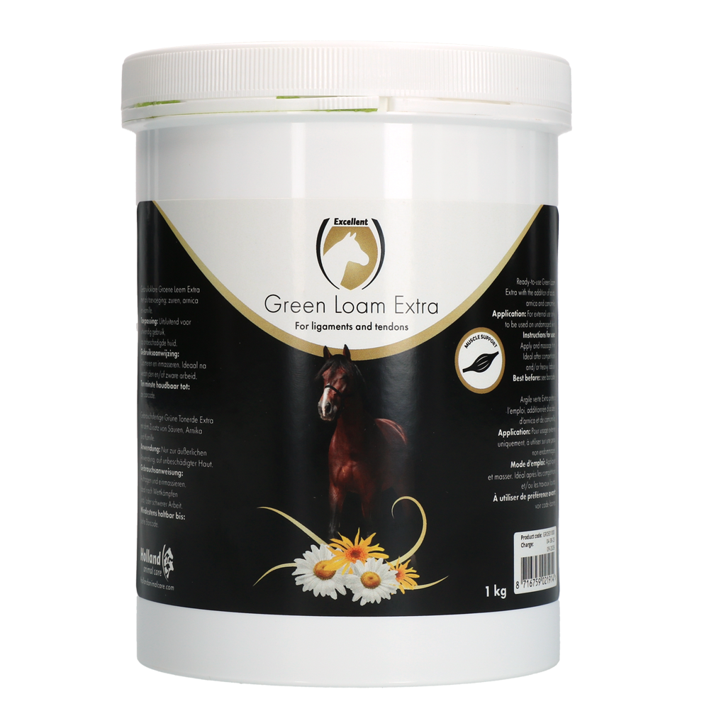 Excellent Horse Green Loam Extra 1 kg - Groene Leem voor Pezen en Banden