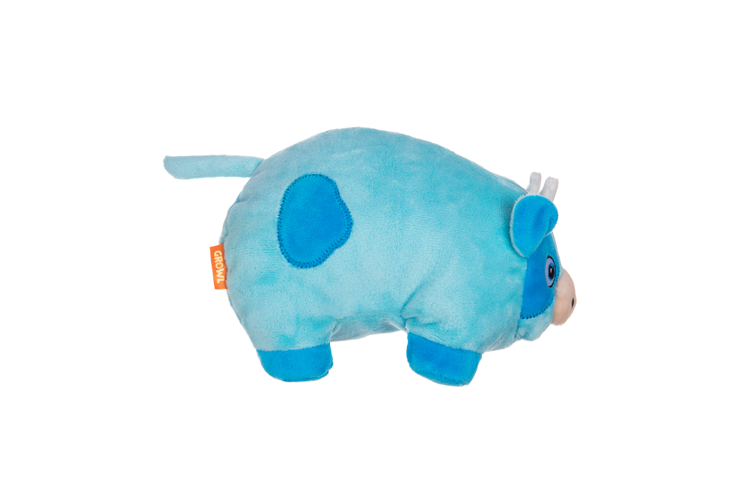 Growl Trofflers Moo Moo de Koe - Pluche Hondenspeeltje met Pieper - afbeelding 2
