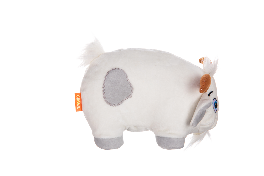 Growl Trofflers Bleaty de Geit - Pluche Hondenspeeltje met Pieper - afbeelding 2