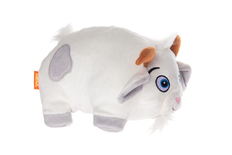 Growl Trofflers Bleaty de Geit - Pluche Hondenspeeltje met Pieper - afbeelding 3