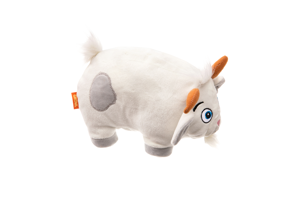 Growl Trofflers Bleaty de Geit - Pluche Hondenspeeltje met Pieper - afbeelding 4