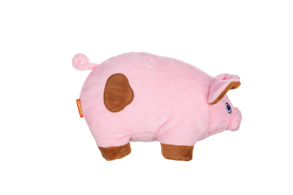 Growl Trofflers Oinkers het Varken - Pluche Hondenspeeltje - afbeelding 2