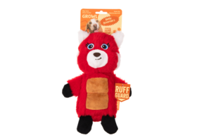 Growl Belly Boomerz Riley de Rode Panda - Pluche Hondenspeeltje