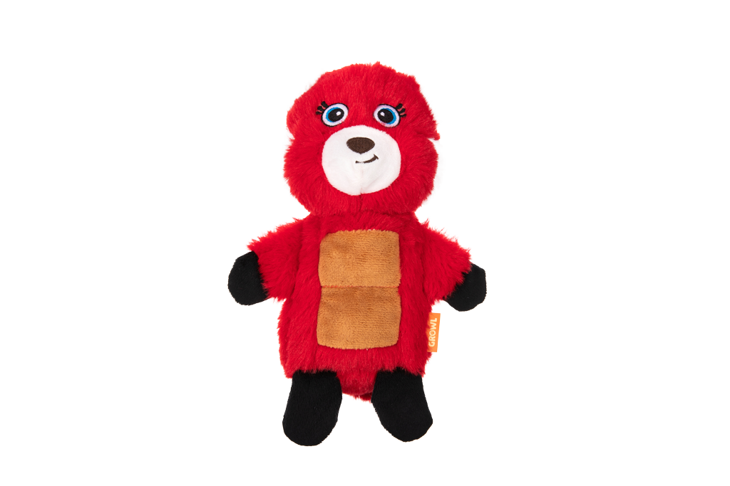 Growl Belly Boomerz Riley de Rode Panda - Pluche Hondenspeeltje - afbeelding 2