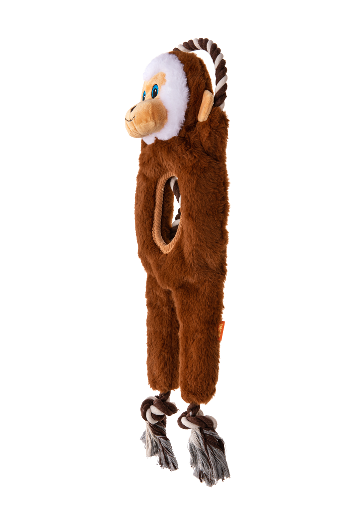 Growl Jungle Tugz Max de Aap - Duurzaam Pluche en Touw Speelgoed - afbeelding 3