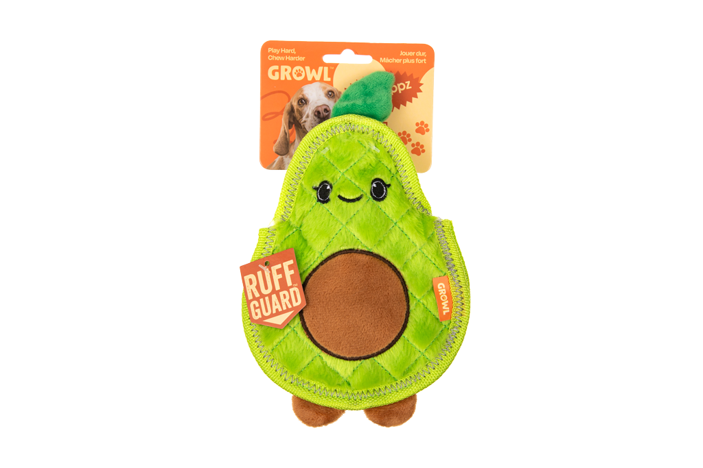 Growl Flip Floppz Ava de Avocado Speelgoed voor Honden - afbeelding 1
