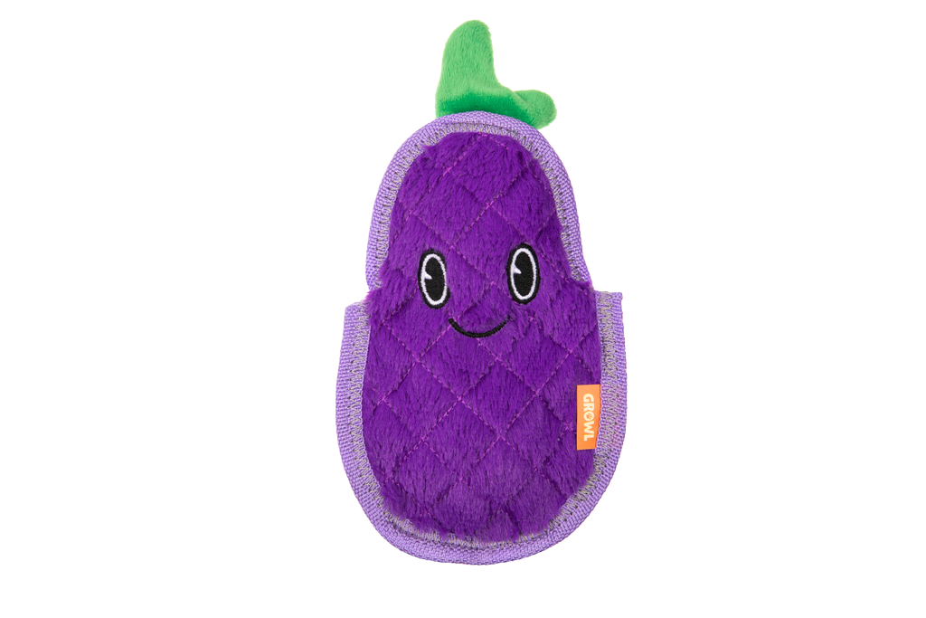 Growl Flip Floppz Eddie de Aubergine Speelgoed voor Honden - afbeelding 2